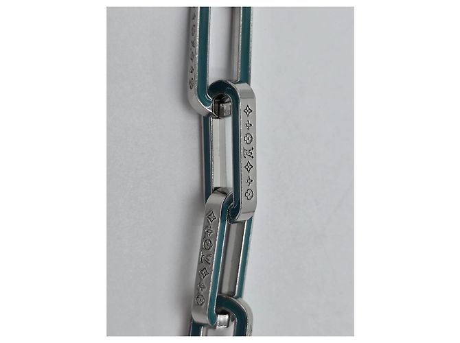 Bracciale Louis Vuitton Monogram Links Chain Azzurro Blu - vista 3