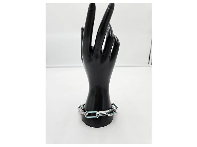 Bracciale Louis Vuitton Monogram Links Chain Azzurro Blu - vista 9