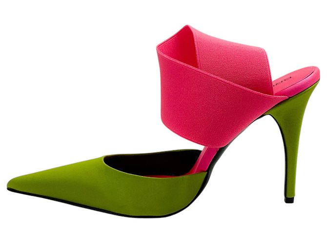 Bruno Frisoni N Roll Pumps Acid Grün / Knallpink - Ansicht 3