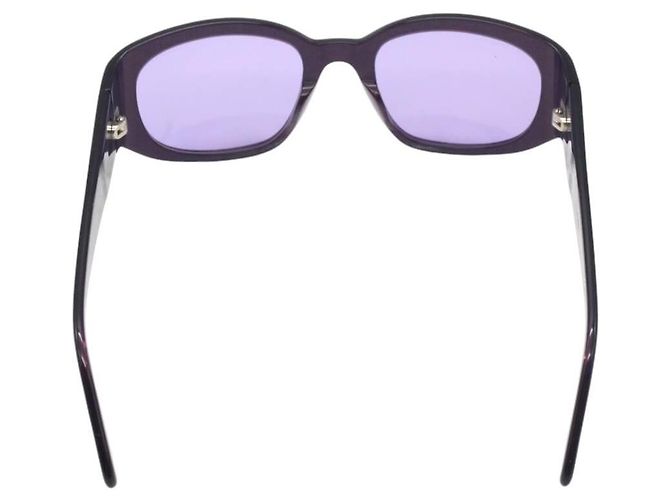 Chanel Sonnenbrille mit lila getöntem Gold CC-Logo Golden - Ansicht 2
