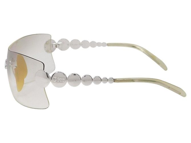 Gafas de sol sin montura Millenium con logo plateado Christian Dior Plata - vista 2