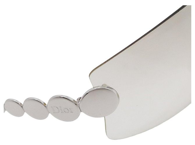 Gafas de sol sin montura Millenium con logo plateado Christian Dior Plata - vista 4