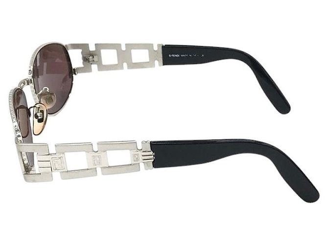 Fendi Silber FF Logo Sonnenbrille SL7070 - Ansicht 2