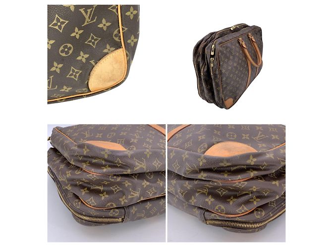 Louis Vuitton Borsa da viaggio vintage Monogram Sirius 55 a triplo scomparto Marrone - vista 4