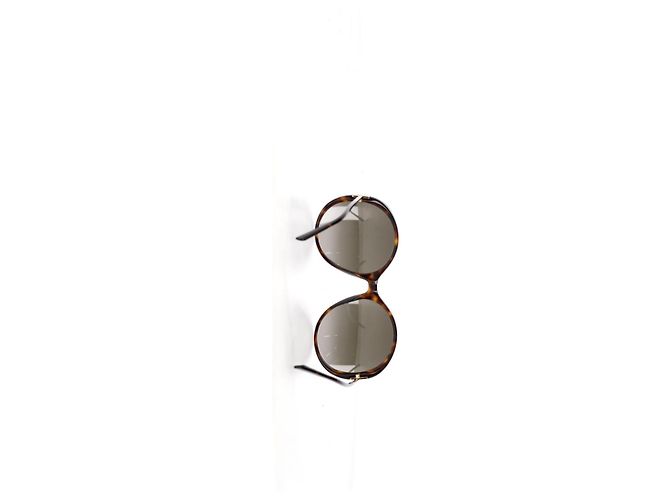Occhiali da sole rotondi oversize Givenchy in acetato marrone - vista 7