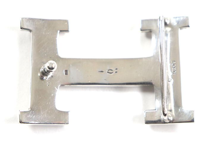 Hermès Fibbia Constance H-belt Touareg Hermes Argento Metallico - vista 2