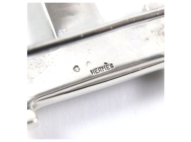 Hermès Fibbia Constance H-belt Touareg Hermes Argento Metallico - vista 4