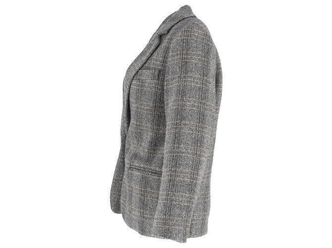 Blazer Charly Herringbone en Lana Gris de Isabel Marant Étoile - vista 2