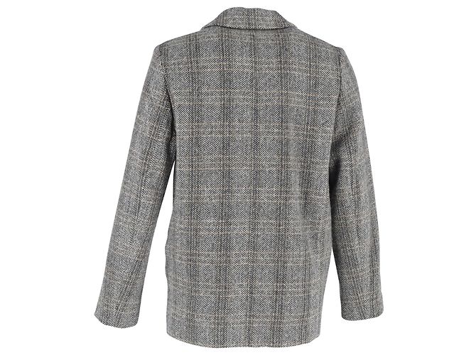 Blazer Charly Herringbone en Lana Gris de Isabel Marant Étoile - vista 3