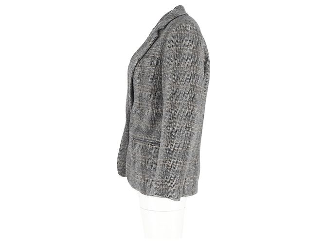 Blazer Charly Herringbone en Lana Gris de Isabel Marant Étoile - vista 5