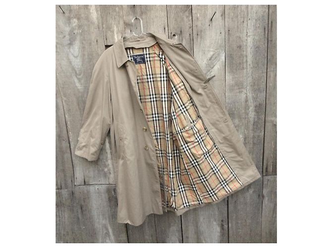 Impermeabile Burberry in gabardine beige - vista 3