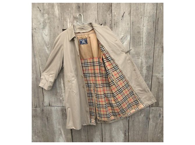 Impermeabile Burberry in gabardine beige - vista 4