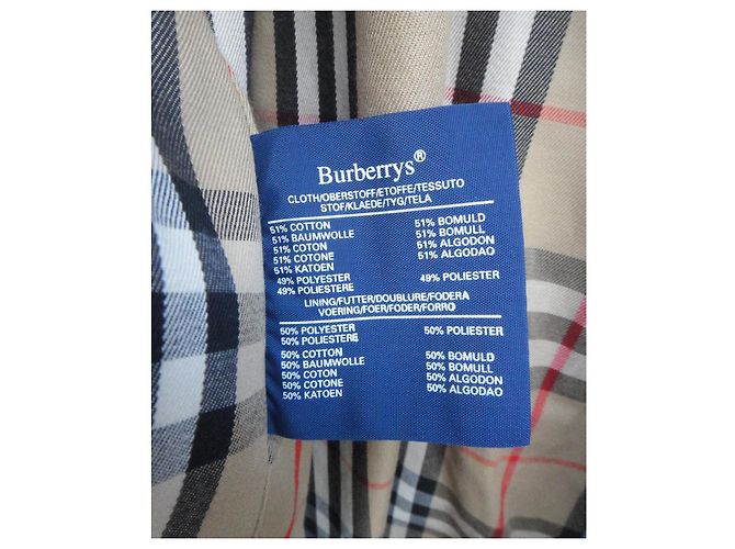 Impermeabile Burberry in gabardine beige - vista 7