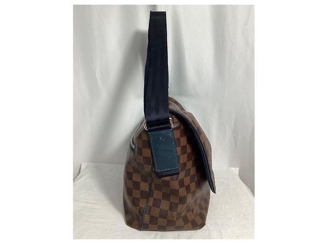 Sac à épaule Louis Vuitton Damier Ebene Sprinter GM en toile enduite marron - vue 10