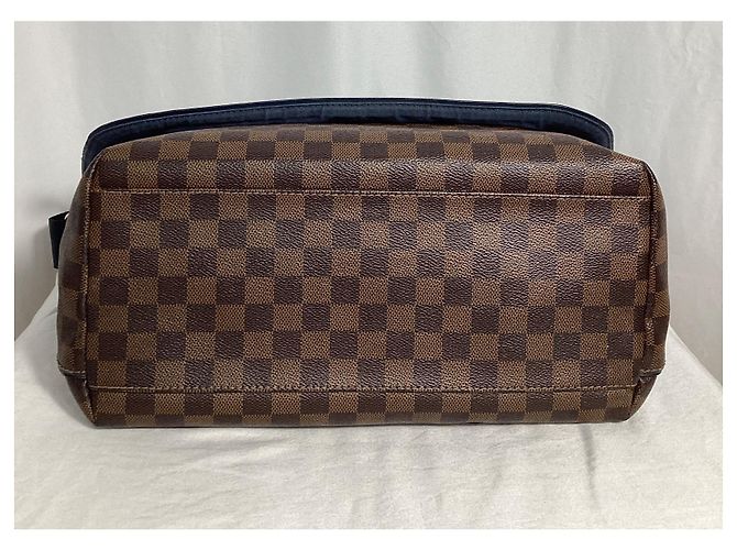 Sac à épaule Louis Vuitton Damier Ebene Sprinter GM en toile enduite marron - vue 14
