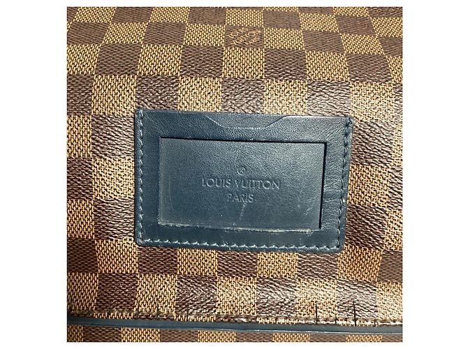 Sac à épaule Louis Vuitton Damier Ebene Sprinter GM en toile enduite marron - vue 4