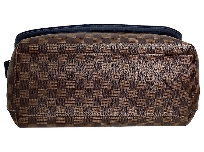 Sac à épaule Louis Vuitton Damier Ebene Sprinter GM en toile enduite marron - vue 7