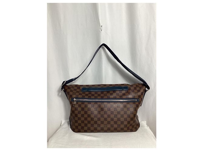 Sac à épaule Louis Vuitton Damier Ebene Sprinter GM en toile enduite marron - vue 9