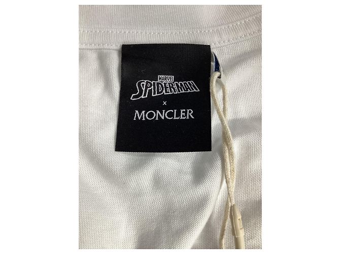 Camiseta Moncler com motivo do Spider-Man em algodão branco - vista 13