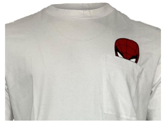 Camiseta Moncler com motivo do Spider-Man em algodão branco - vista 2