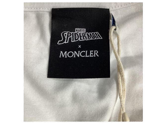 Camiseta Moncler com motivo do Spider-Man em algodão branco - vista 6