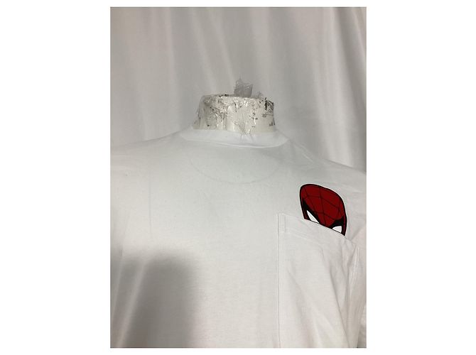 Camiseta Moncler com motivo do Spider-Man em algodão branco - vista 9