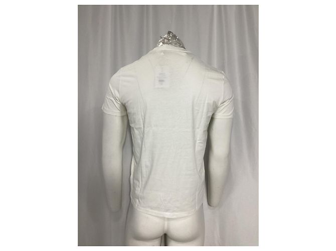 Camiseta Moncler Aligator de cuello redondo en algodón blanco - vista 10