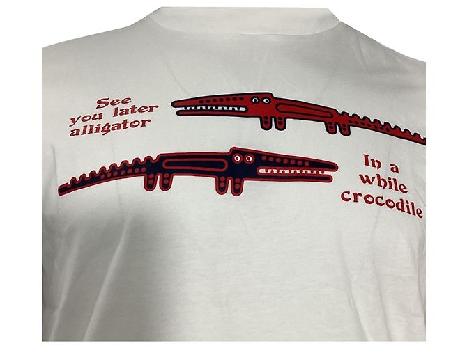 Camiseta Moncler Aligator de cuello redondo en algodón blanco - vista 2
