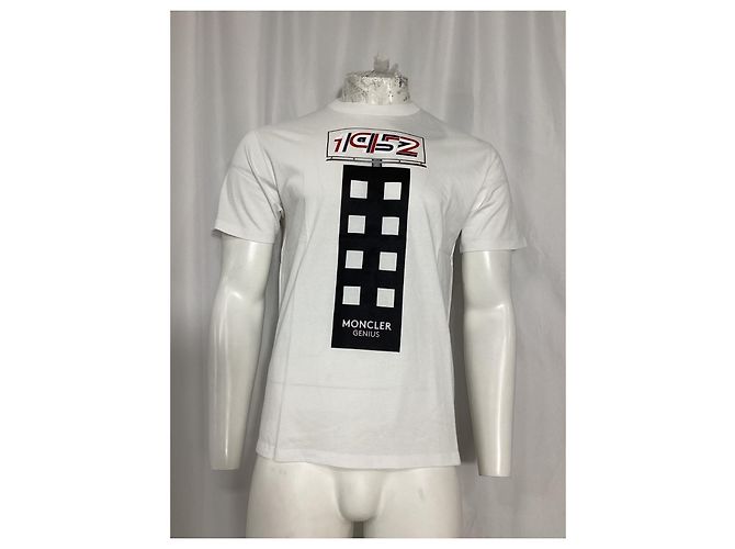 Camiseta Moncler Genius 1952 em algodão branco - vista 7