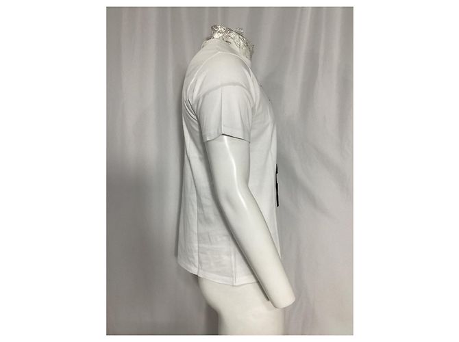 Camiseta Moncler Genius 1952 em algodão branco - vista 9
