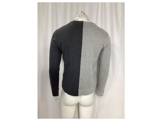 Valentino Garavani Sweatshirt Crew Poème Punk Valentino Jamie Reid en Coton Gris - vue 10
