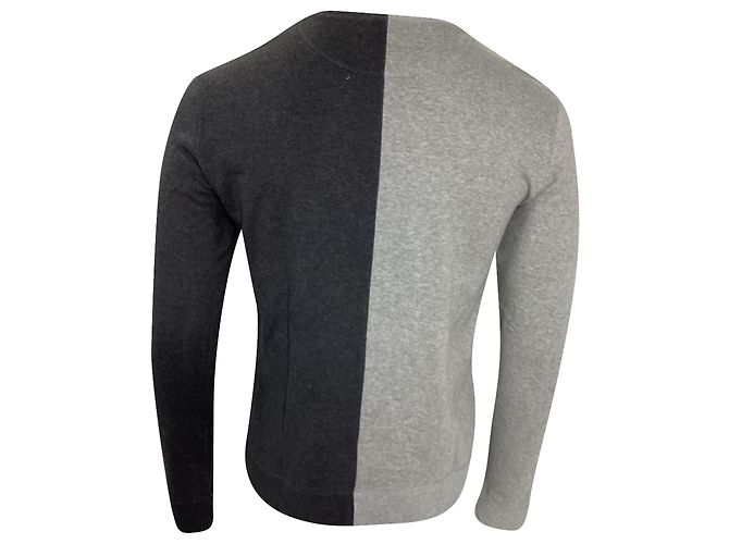 Valentino Garavani Sweatshirt Crew Poème Punk Valentino Jamie Reid en Coton Gris - vue 4