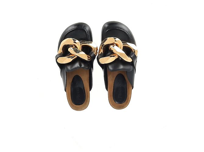 Mules a catena JW Anderson in pelle nera - vista 11