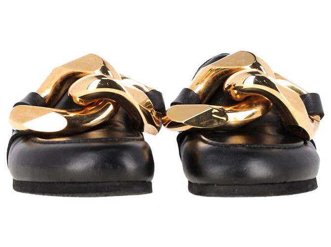Mules a catena JW Anderson in pelle nera - vista 2