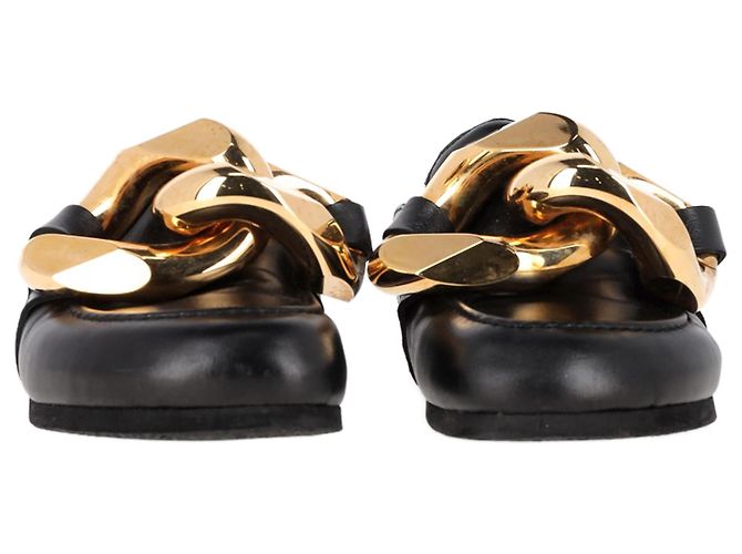 Mules a catena JW Anderson in pelle nera - vista 3