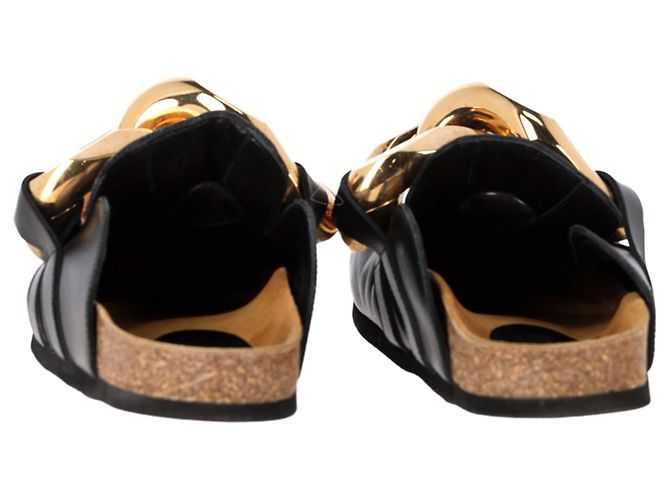 Mules a catena JW Anderson in pelle nera - vista 6