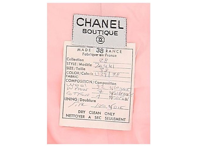 Faldas CHANEL T.FR 38 Lana Rosa - vista 5