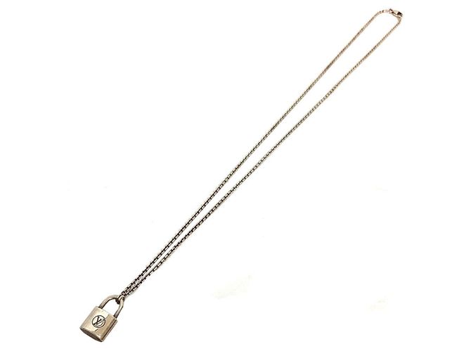 Collana con pendente argento Lockit Louis Vuitton - vista 2