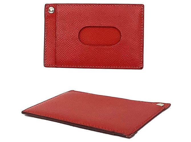 Hermès Estuche para tarjetas de visita Hermes en rojo Roja - vista 2