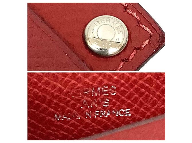 Hermès Estuche para tarjetas de visita Hermes en rojo Roja - vista 3