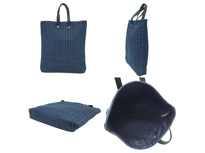 Hermès Hermes Amedaba GM Tote Tasche Marineblau - Ansicht 2