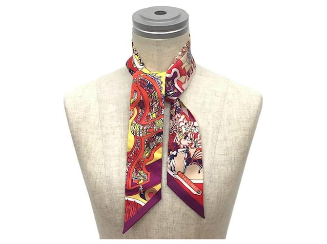 Hermès Bufanda Muffler Twilly Hermes Roja - vista 2