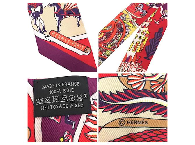Hermès Bufanda Muffler Twilly Hermes Roja - vista 3