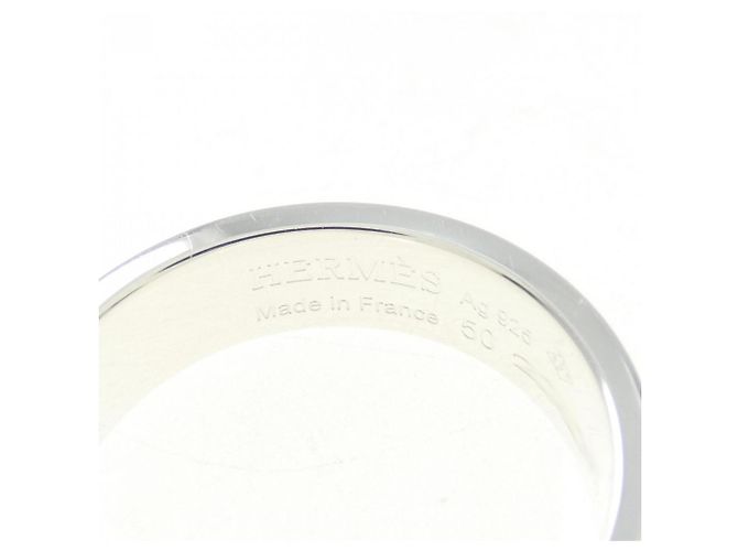Ring Hermès Anillo de banda de plata Collier de Chien Hermes - vista 4