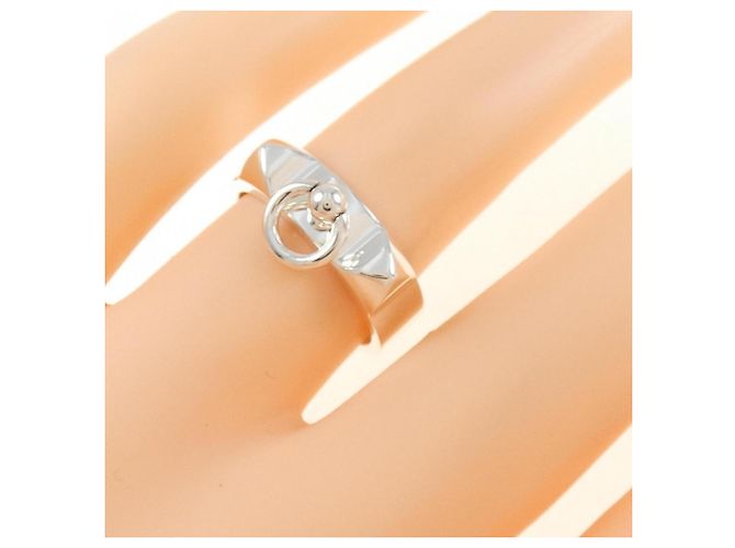 Ring Hermès Anillo de banda de plata Collier de Chien Hermes - vista 5