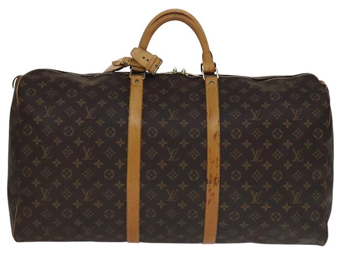 LOUIS VUITTON Monogram Keepall 60 Borsa Boston M41422 LV Auth yk16849 Monogramma - vista 13