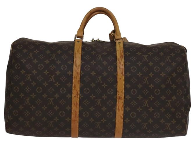LOUIS VUITTON Monogram Keepall 60 Borsa Boston M41422 LV Auth yk16849 Monogramma - vista 2