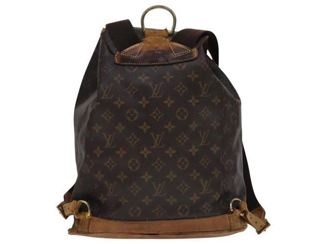 LOUIS VUITTON Mochila Monogram Montsouris GM M51135 LV Auth 112463 Monograma - vista 2