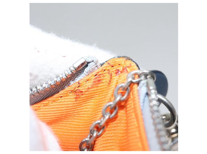 LOUIS VUITTON Monogram satellite Portachiavi Charm Argento MP2217 LV Auth 110058 - vista 10
