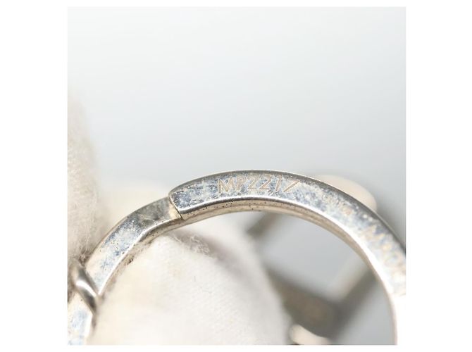 LOUIS VUITTON Monogram satellite Portachiavi Charm Argento MP2217 LV Auth 110058 - vista 11